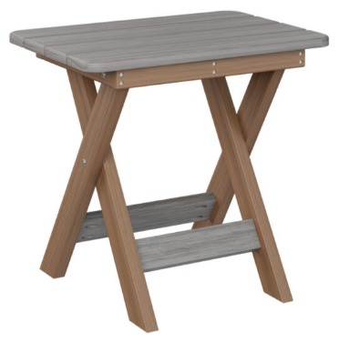 Berlin Gardens Folding End Table (Natural Finish)
